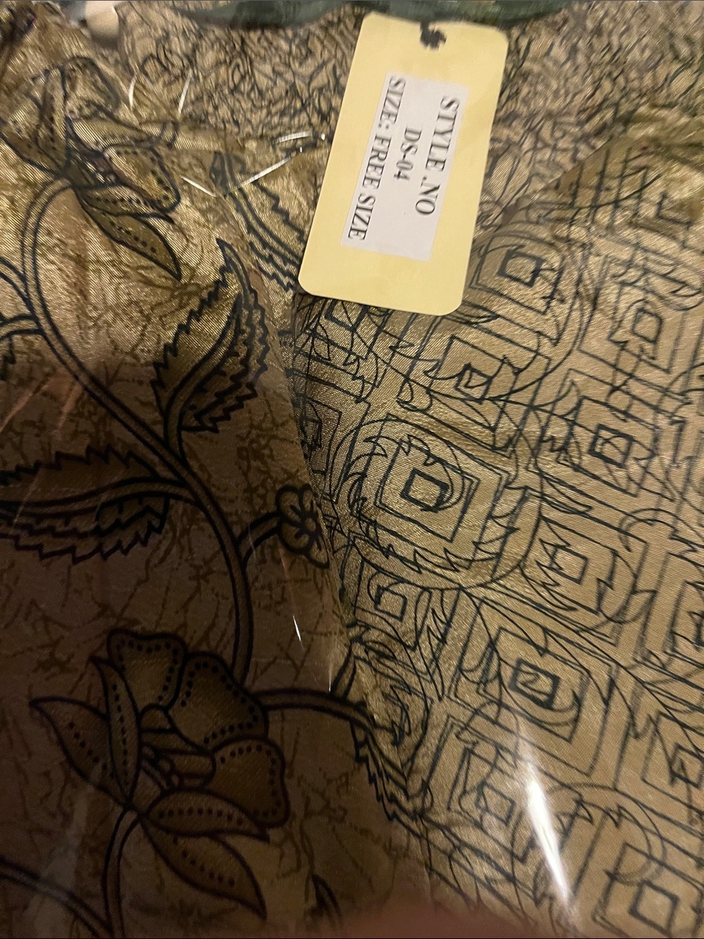 Jaded Gypsy Free Size Boho Wide-Leg Printed Palazzo Pants - Green - Picture 8 of 8